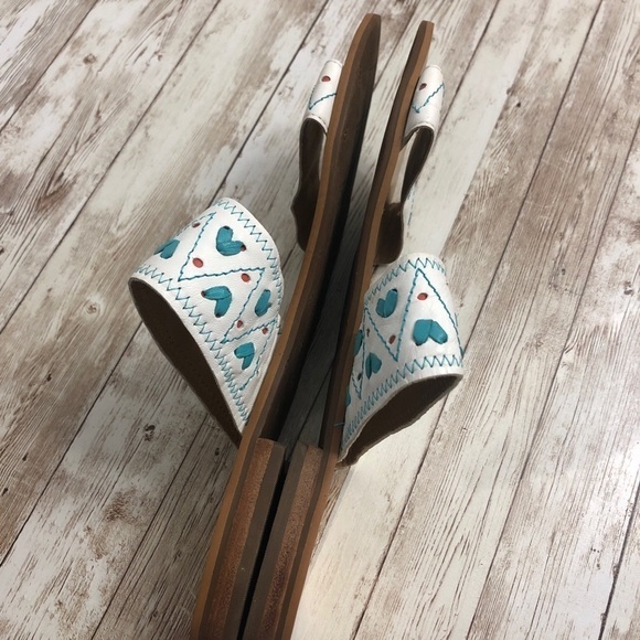 Jack Rogers Adair Double Band Embroidered Slide Sandals - Picture 5 of 9